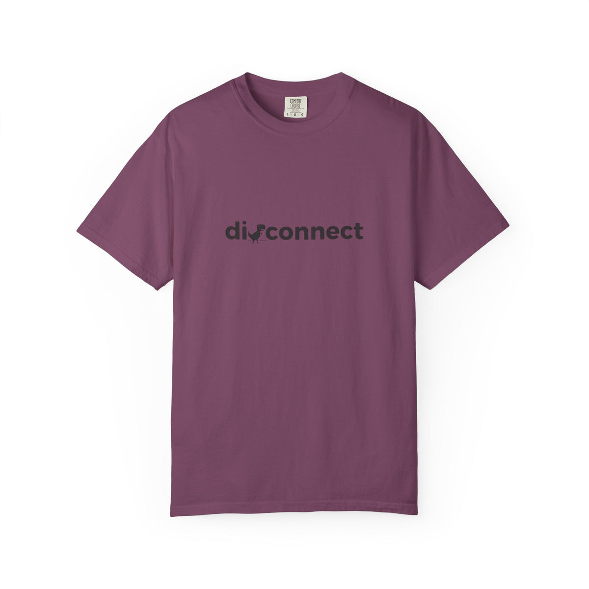Disconnect Graphic T-Shirt — Minimalist Tech Logo Tee