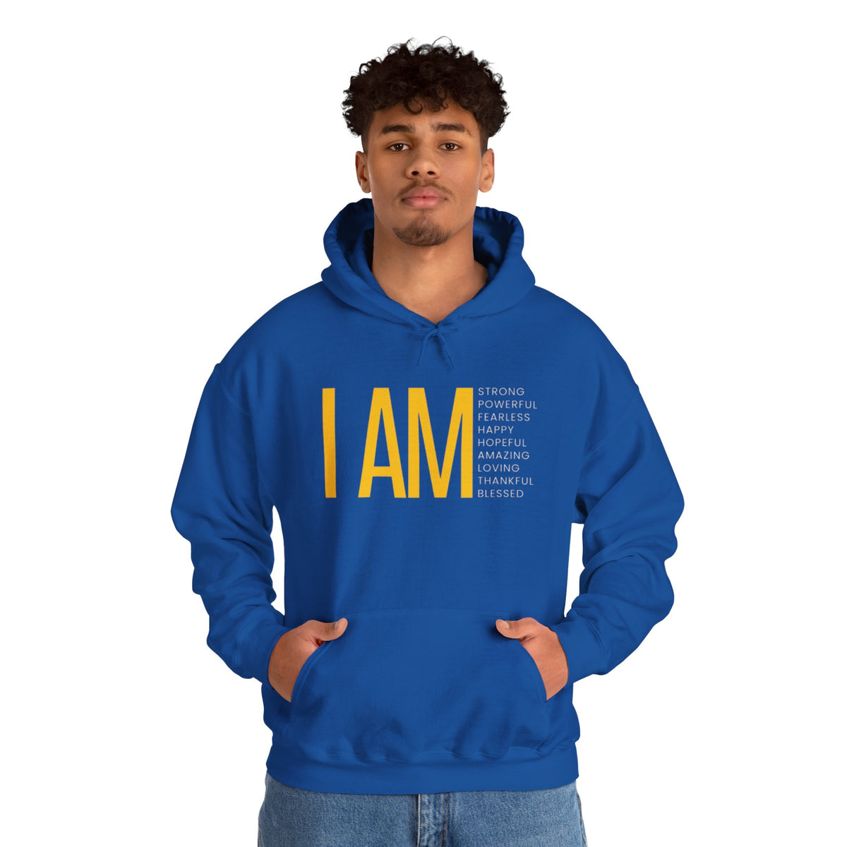 I AM Affirmation Hoodie — Inspirational Self-Love Sweatshirt