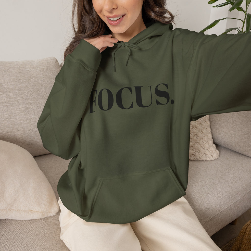 FOCUS. Hoodie — Minimal Motivational Pullover