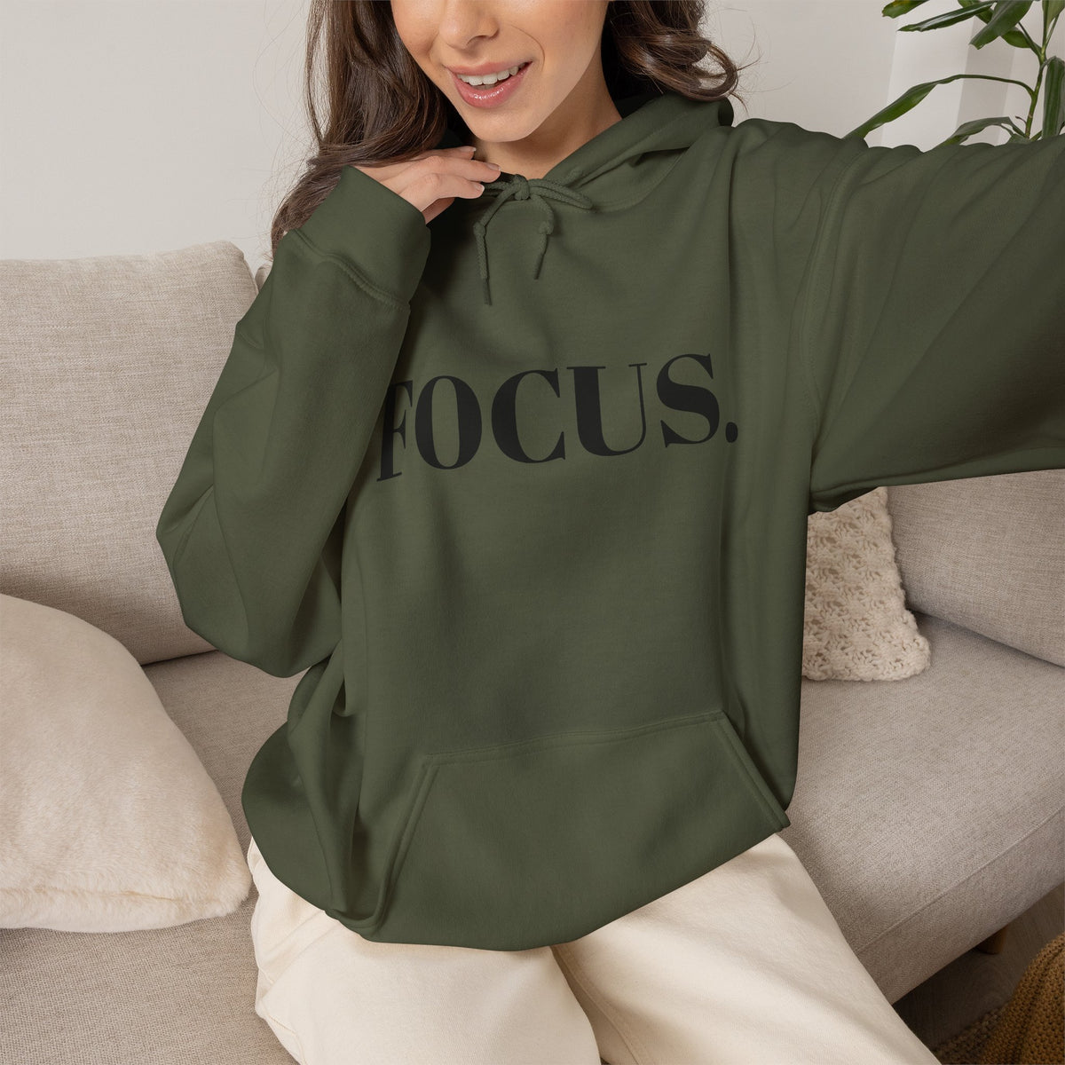 FOCUS. Hoodie — Minimal Motivational Pullover