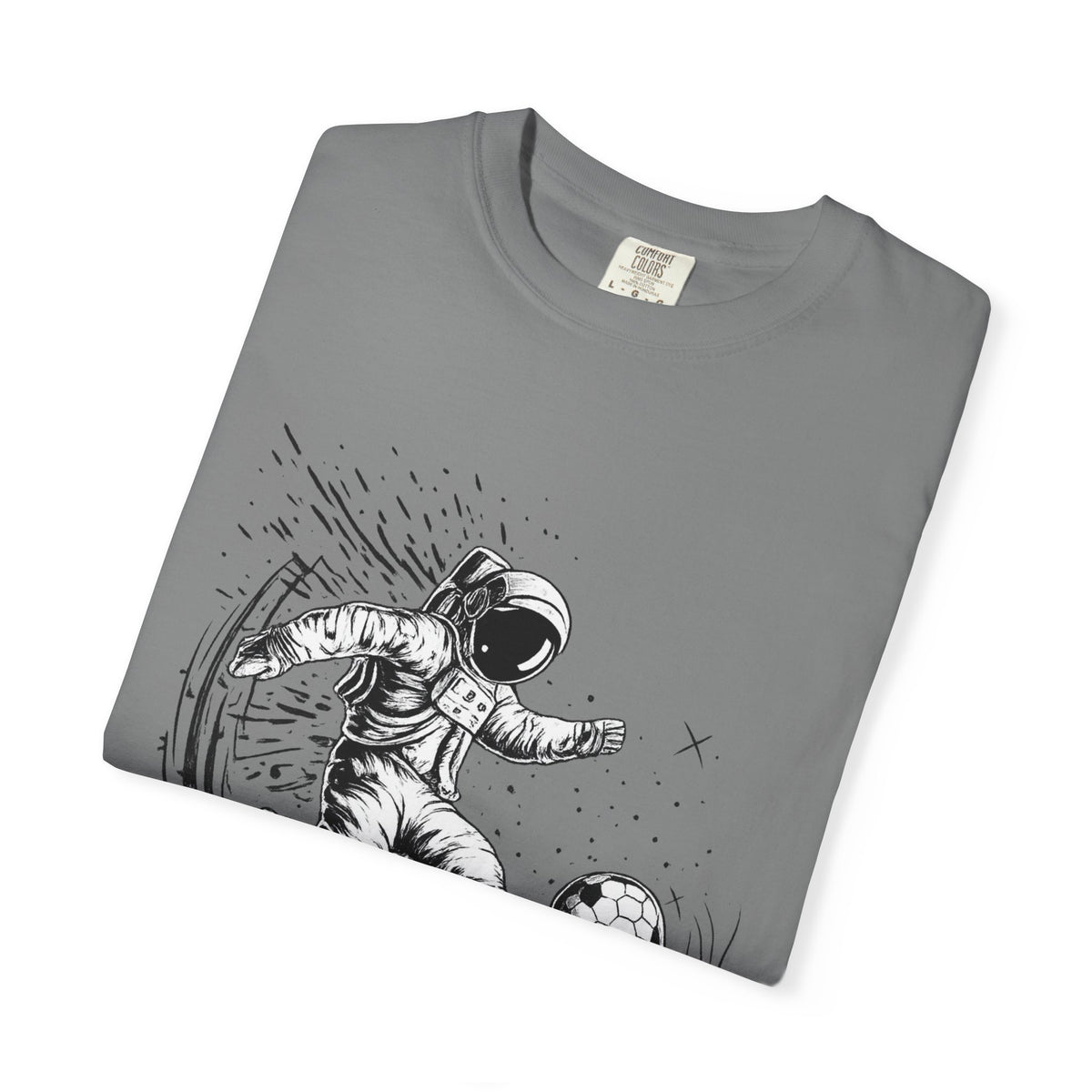 Astronaut Soccer T-Shirt — Space Football Graphic Tee