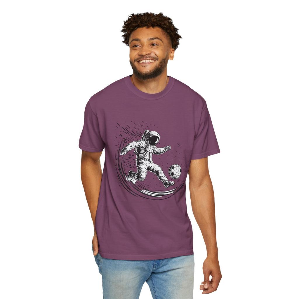 Astronaut Soccer T-Shirt — Space Football Graphic Tee