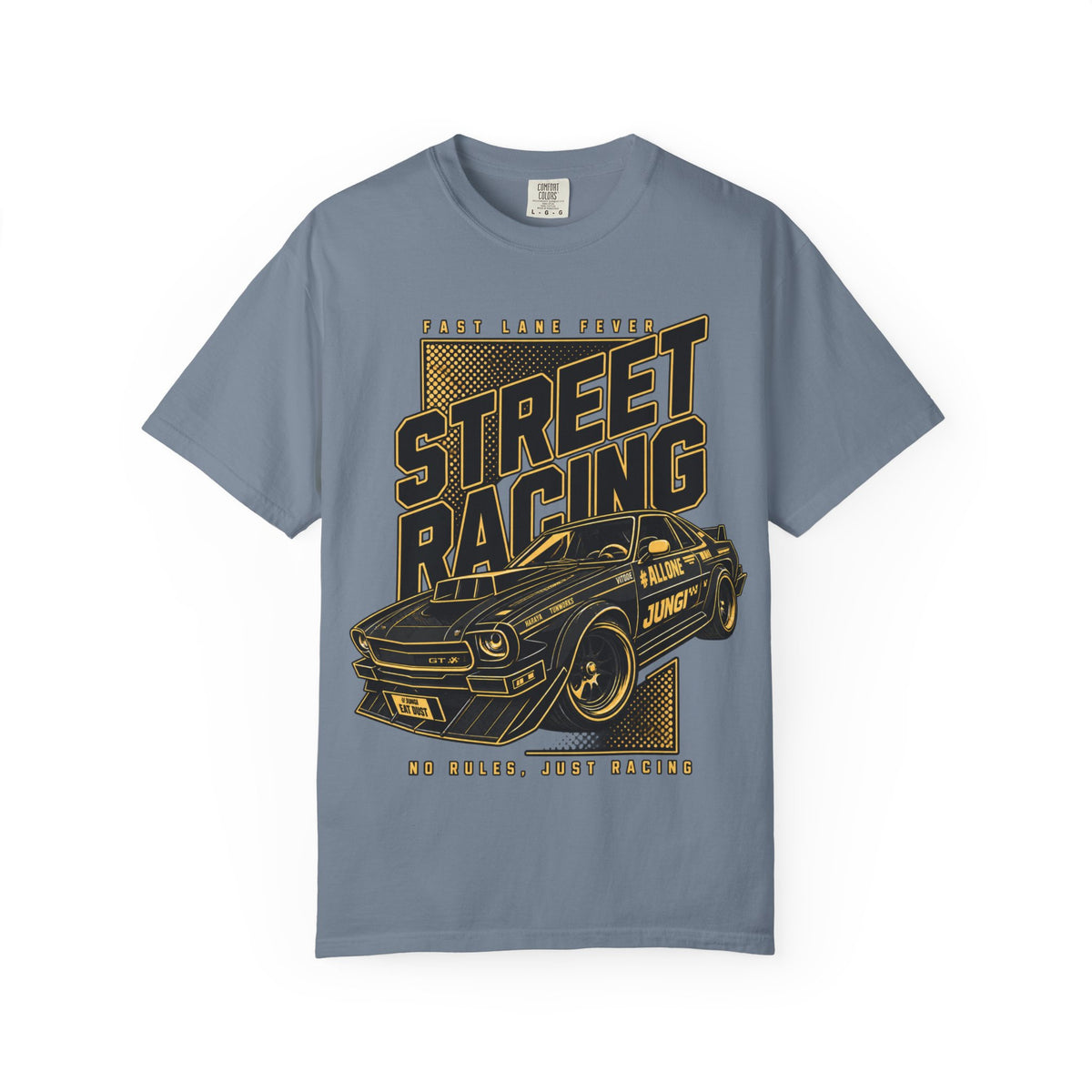 Street Racing Car T-Shirt — Retro Drift Racing Graphic Tee