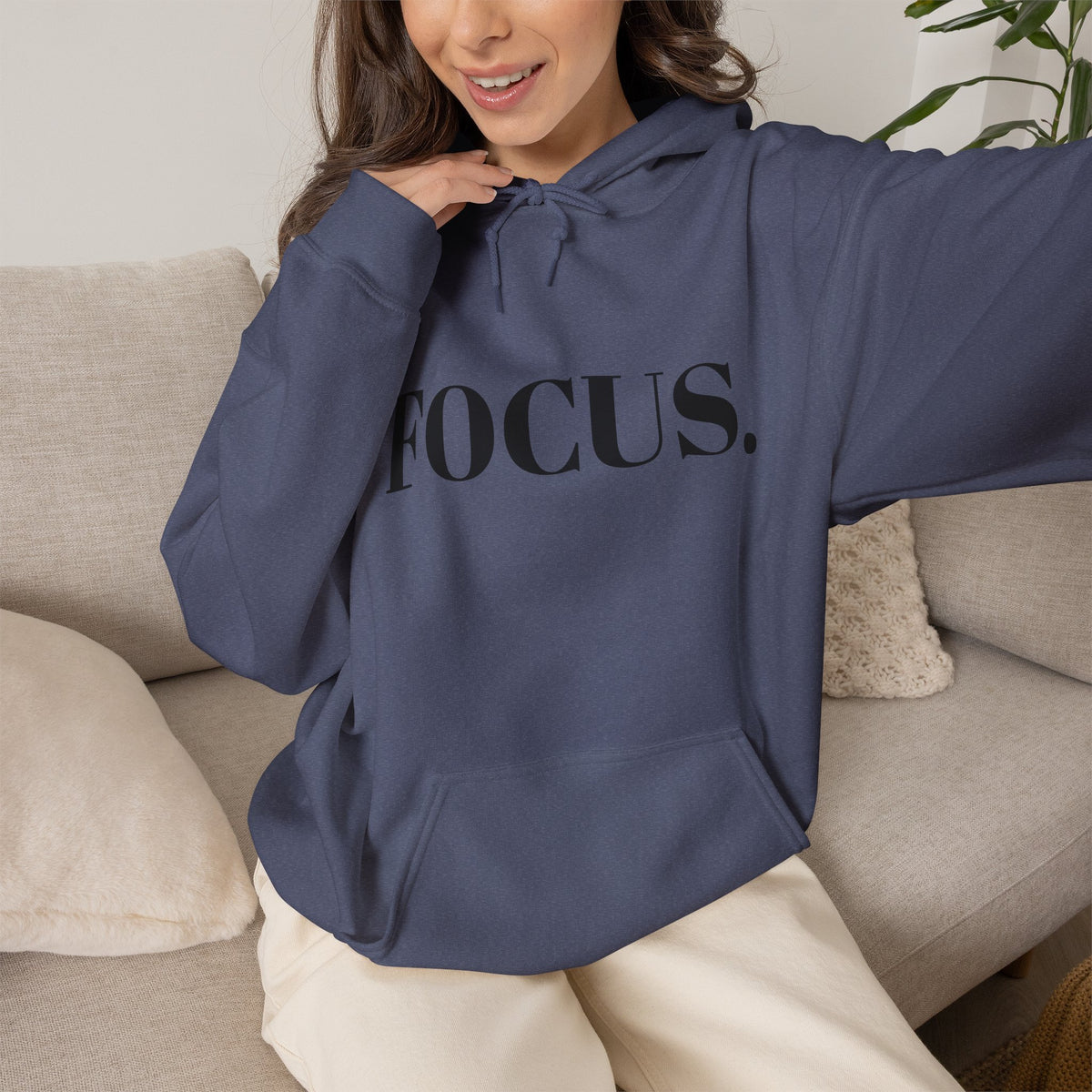FOCUS. Hoodie — Minimal Motivational Pullover