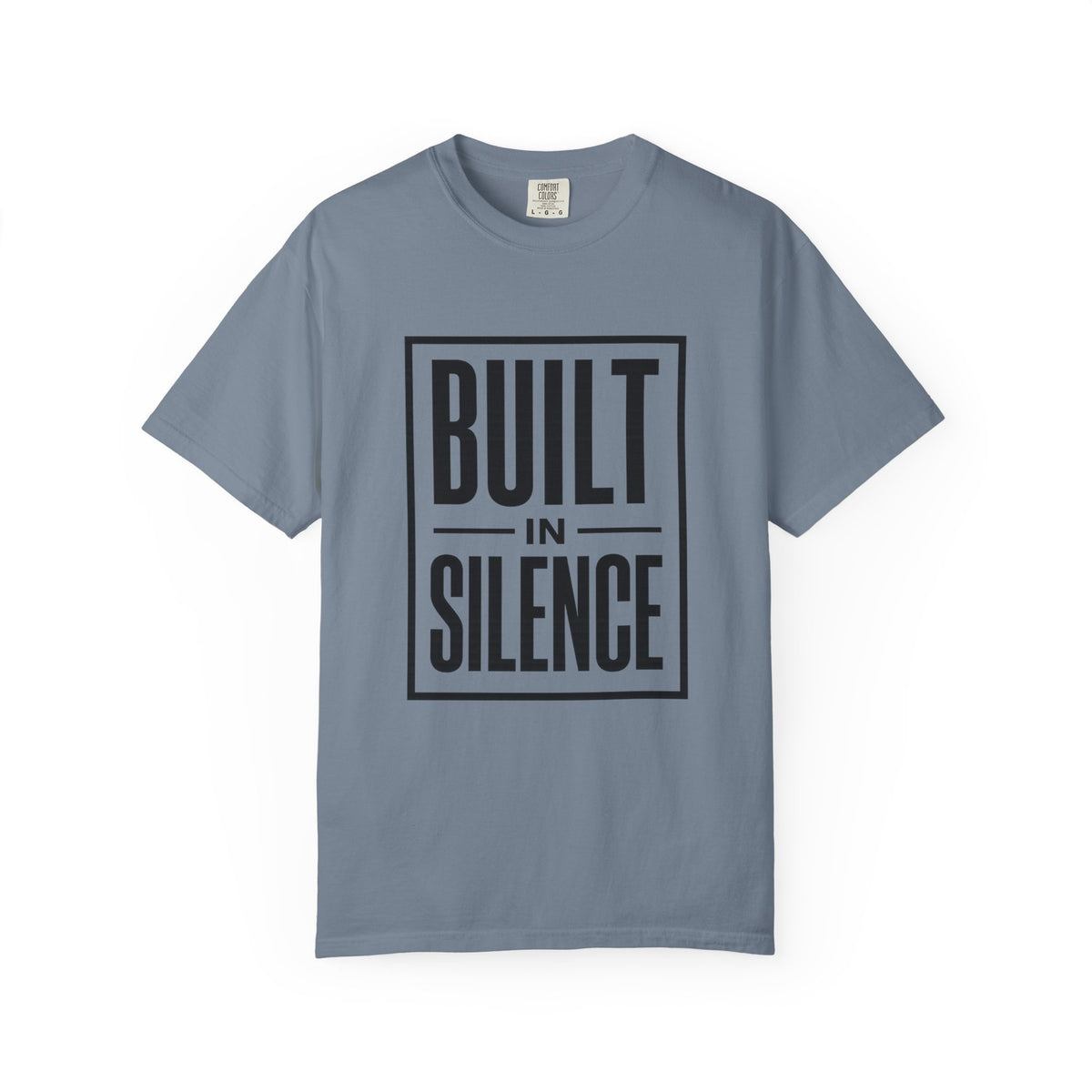 Built In Silence T-Shirt — Minimalist Bold Typography Tee