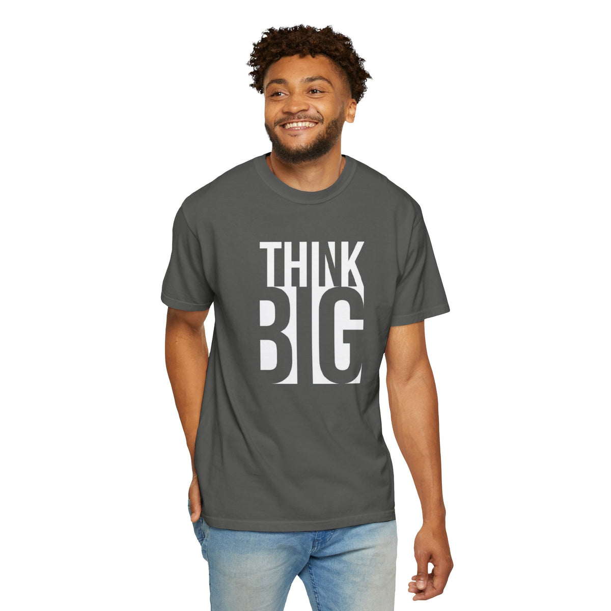 Think Big Graphic T-Shirt — Motivational Typography Tee