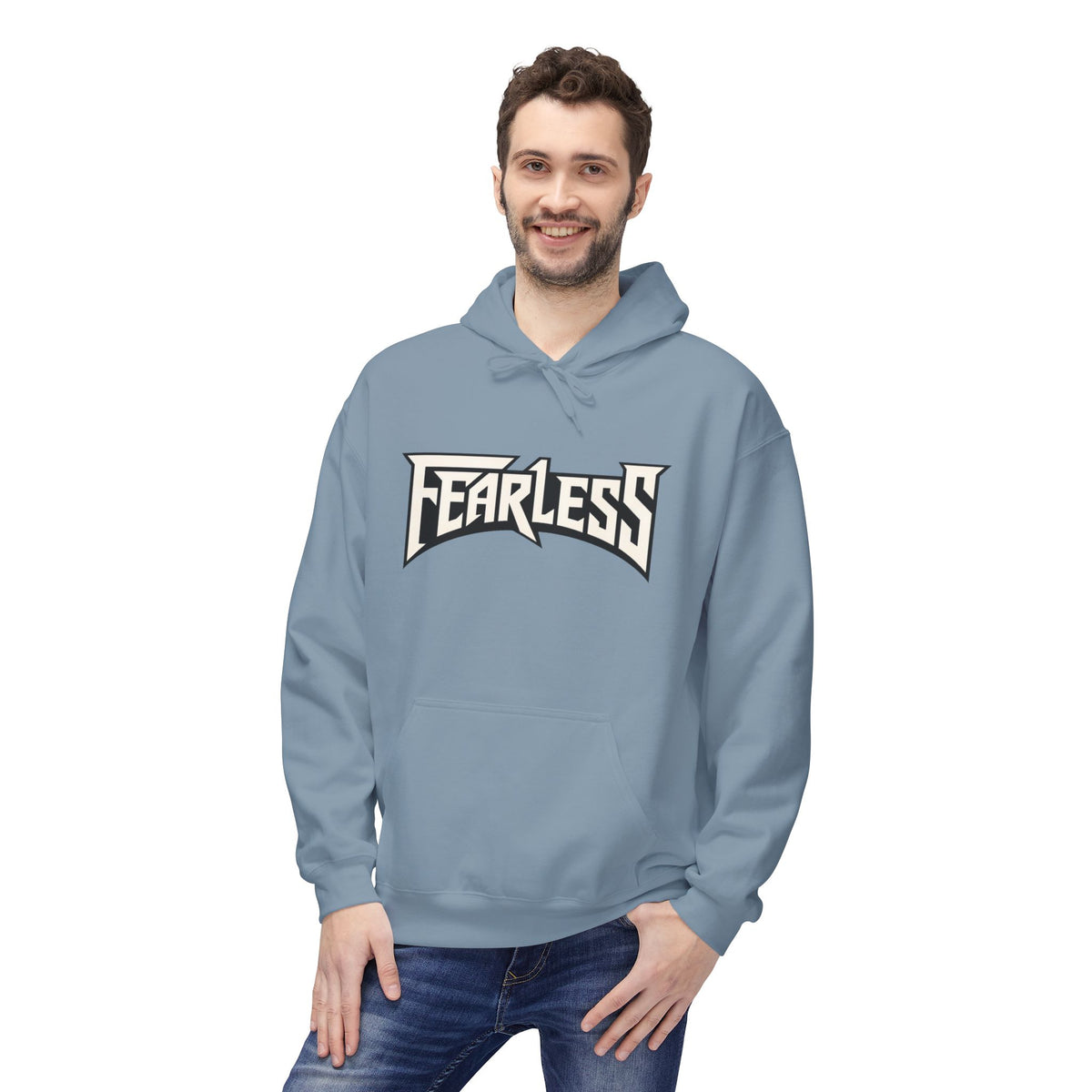 Fearless Graphic Hoodie — Bold Retro Logo Pullover