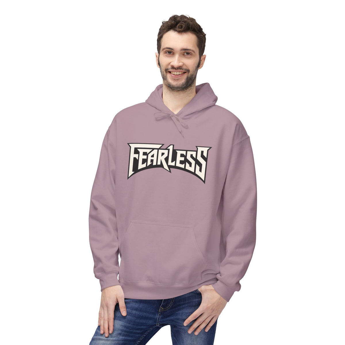 Fearless Graphic Hoodie — Bold Retro Logo Pullover