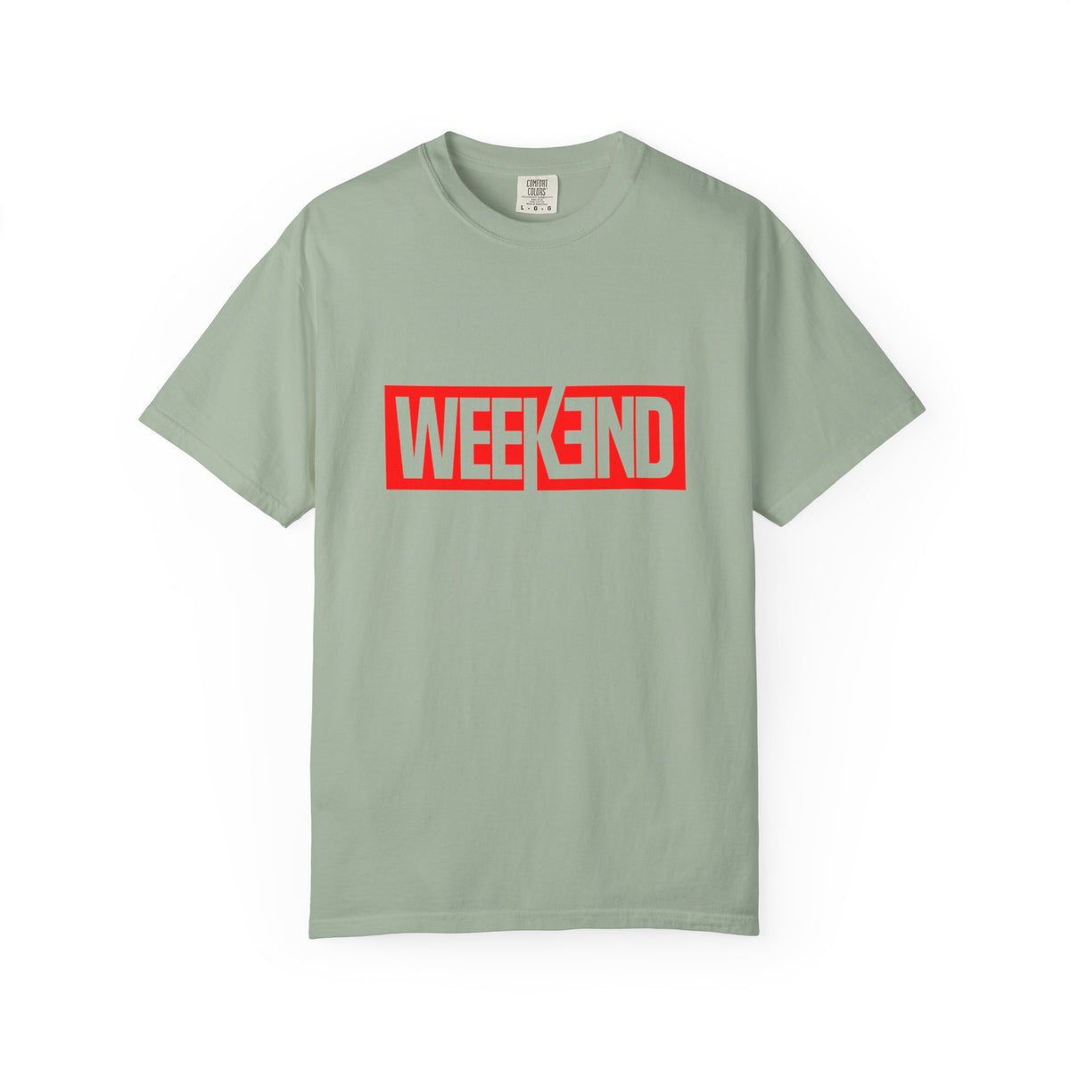 Weekend Box Logo T-Shirt — Retro Red Graphic Tee