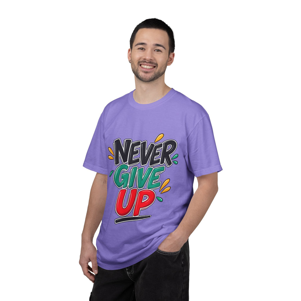 Never Give Up T-Shirt — Motivational Graphic Tee