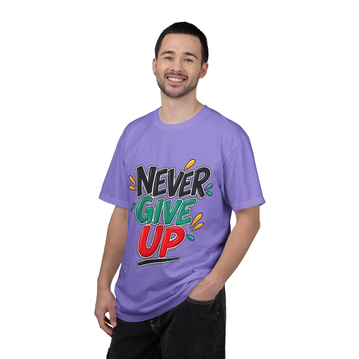Never Give Up T-Shirt — Motivational Graphic Tee