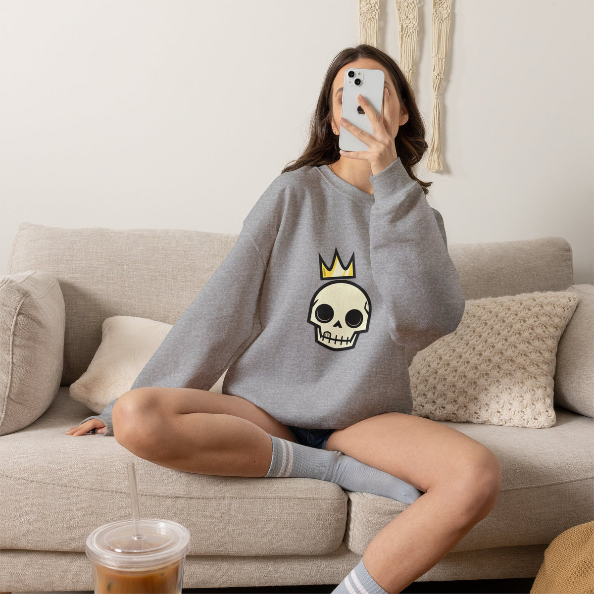 Crowned Skull Crewneck Sweatshirt