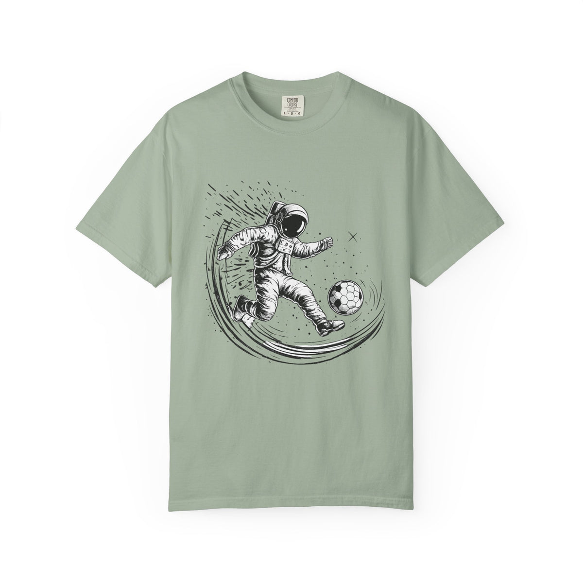 Astronaut Soccer T-Shirt — Space Football Graphic Tee