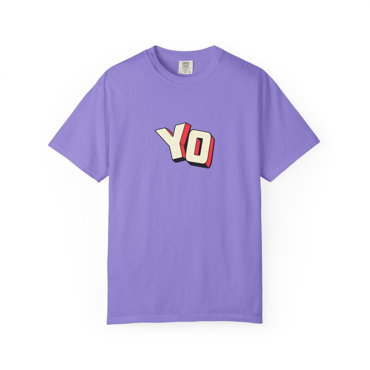 Yo Graphic T-Shirt — Retro 3D Lettering Tee