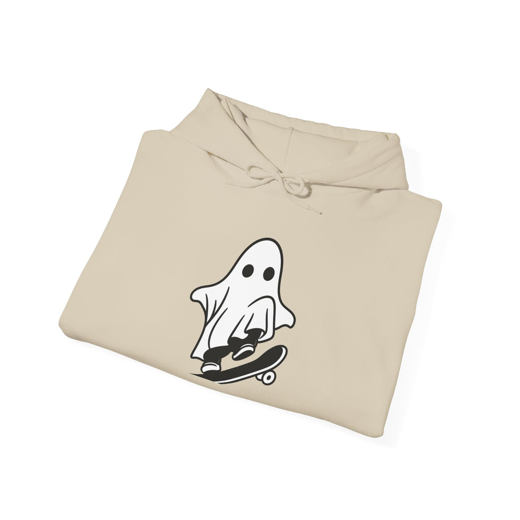 Ghost Skateboard Hoodie — Cute Skateboarding Ghost Graphic Sweatshirt