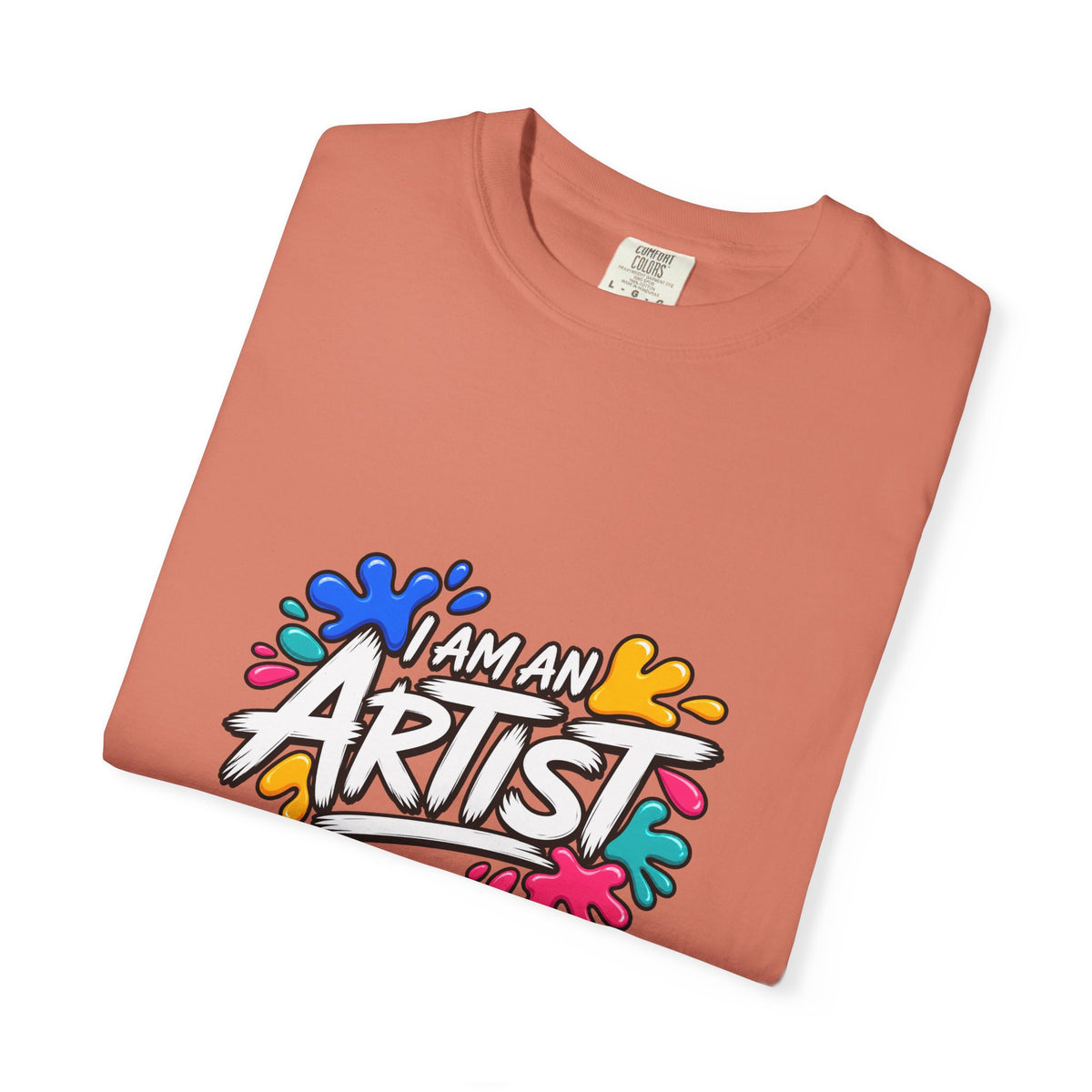 Artist T‑Shirt — "Human Artist" Colorful Paint Splash Graphic Tee