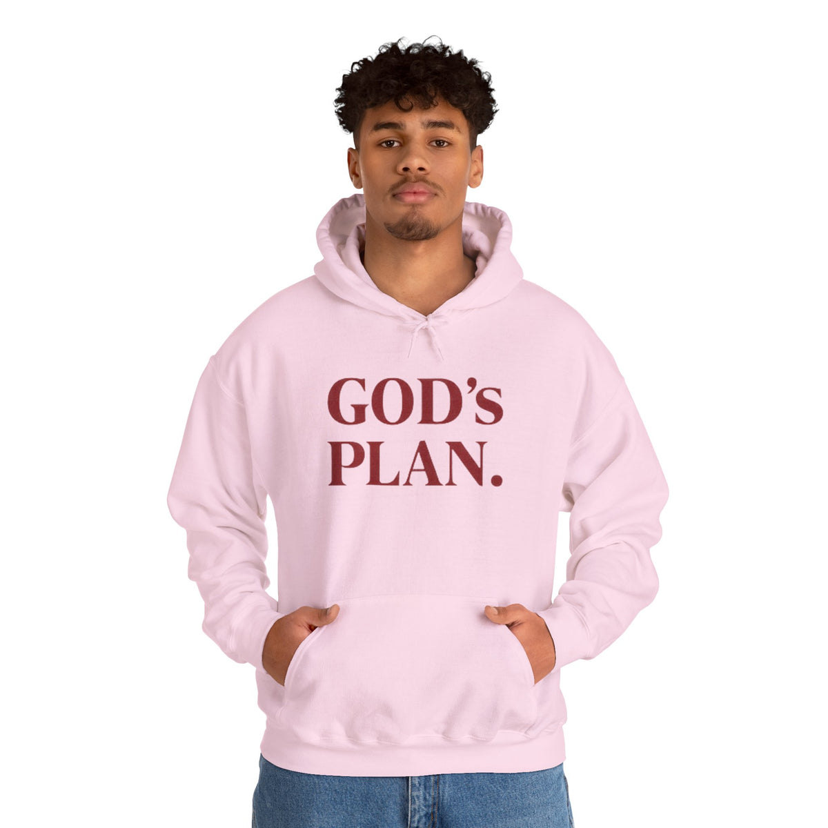 God's Plan Hoodie — Faith-Inspired White Pullover