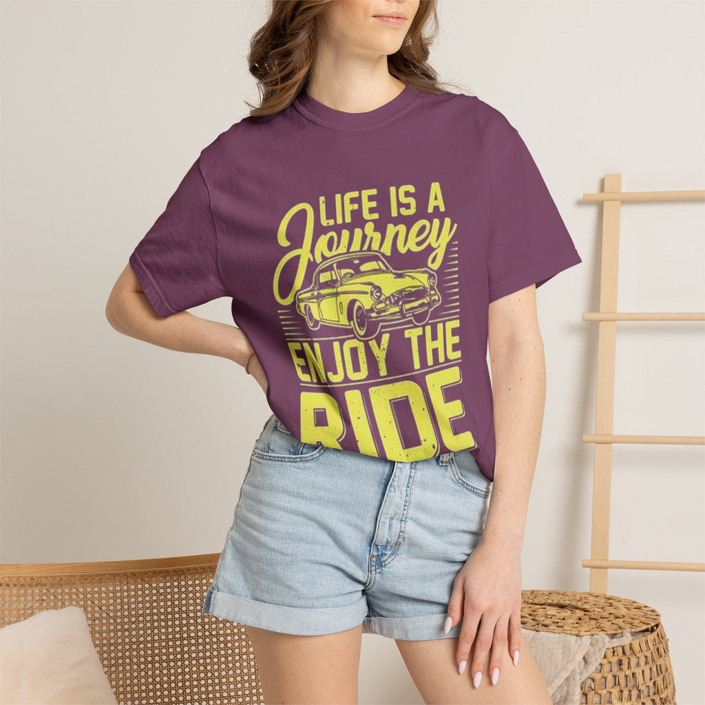 Enjoy The Ride T-Shirt — 'Life Is A Journey' Vintage Car Tee