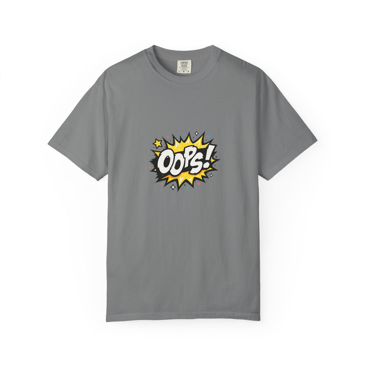 Oops! Comic Graphic T-Shirt — Retro Pop Art Tee