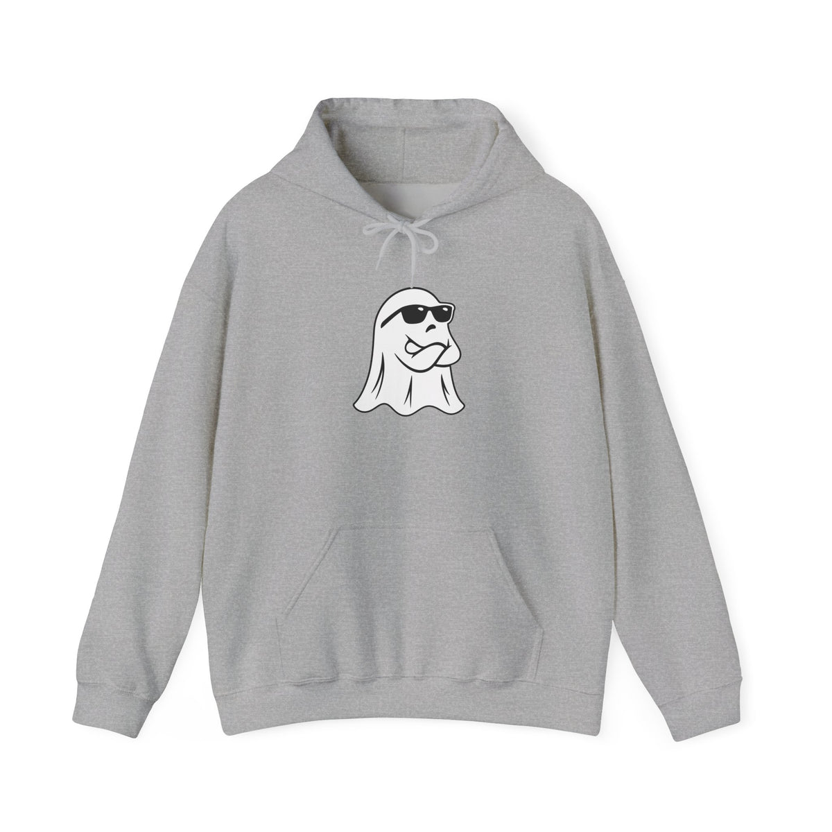 Cool Sunglasses Ghost Hoodie — Cute Minimalist Halloween Pullover
