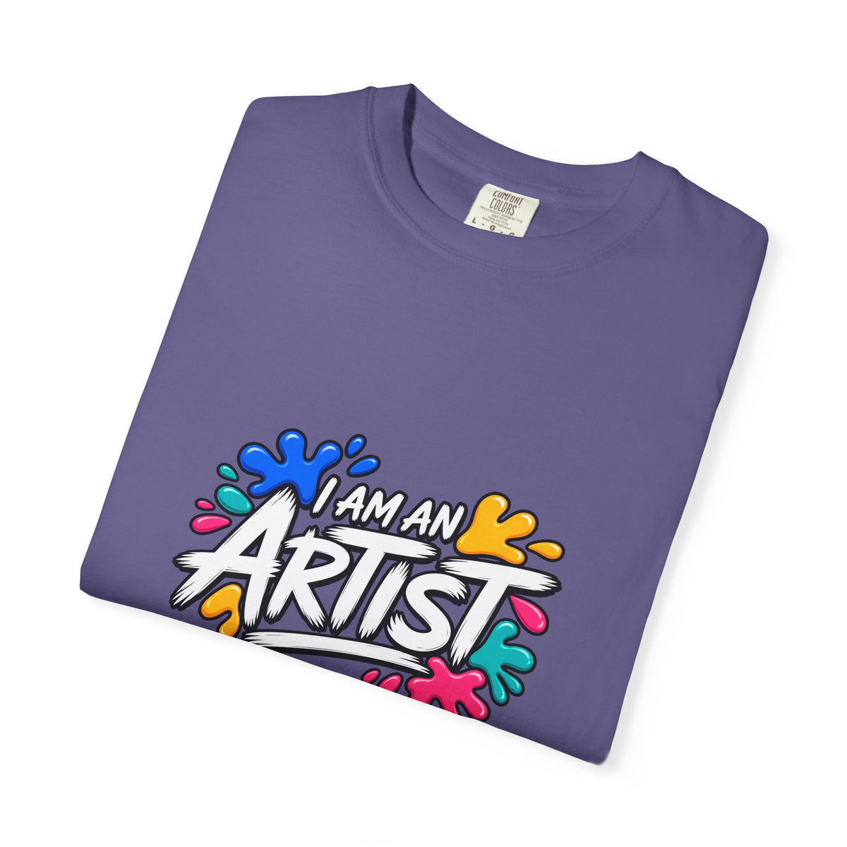 Artist T‑Shirt — "Human Artist" Colorful Paint Splash Graphic Tee