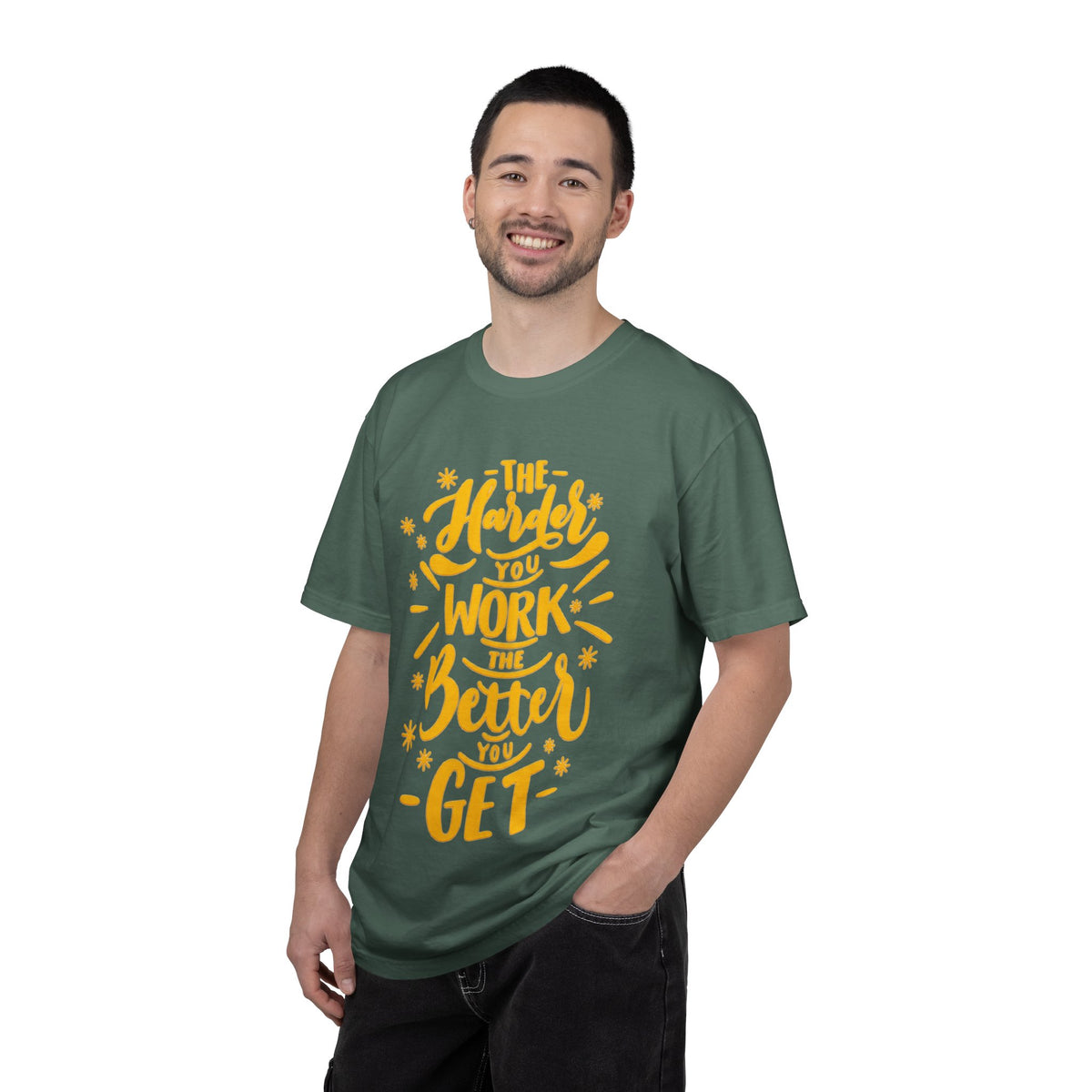 Motivational T-Shirt — "The Harder You Work The Better You Get" Graphic Tee