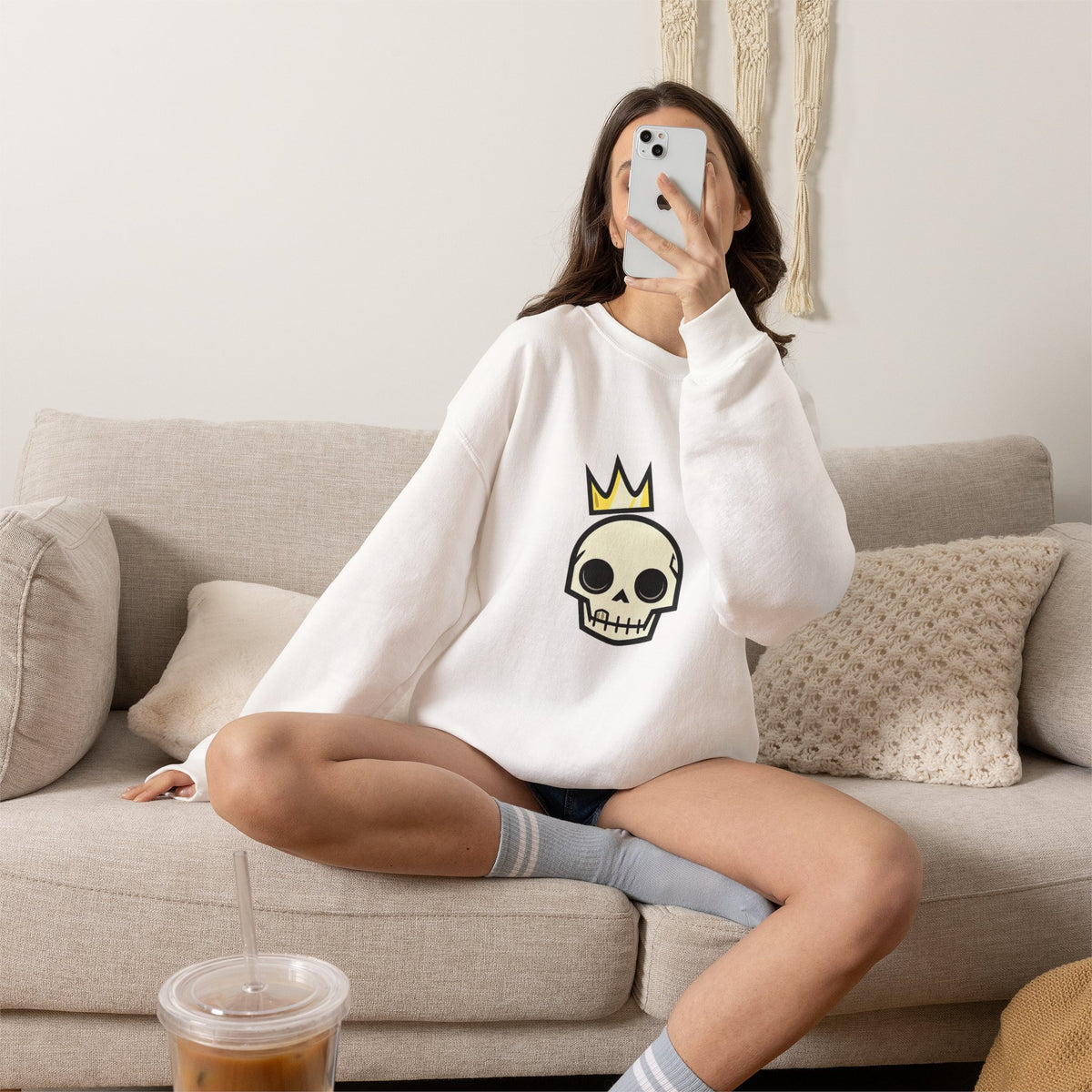 Crowned Skull Crewneck Sweatshirt