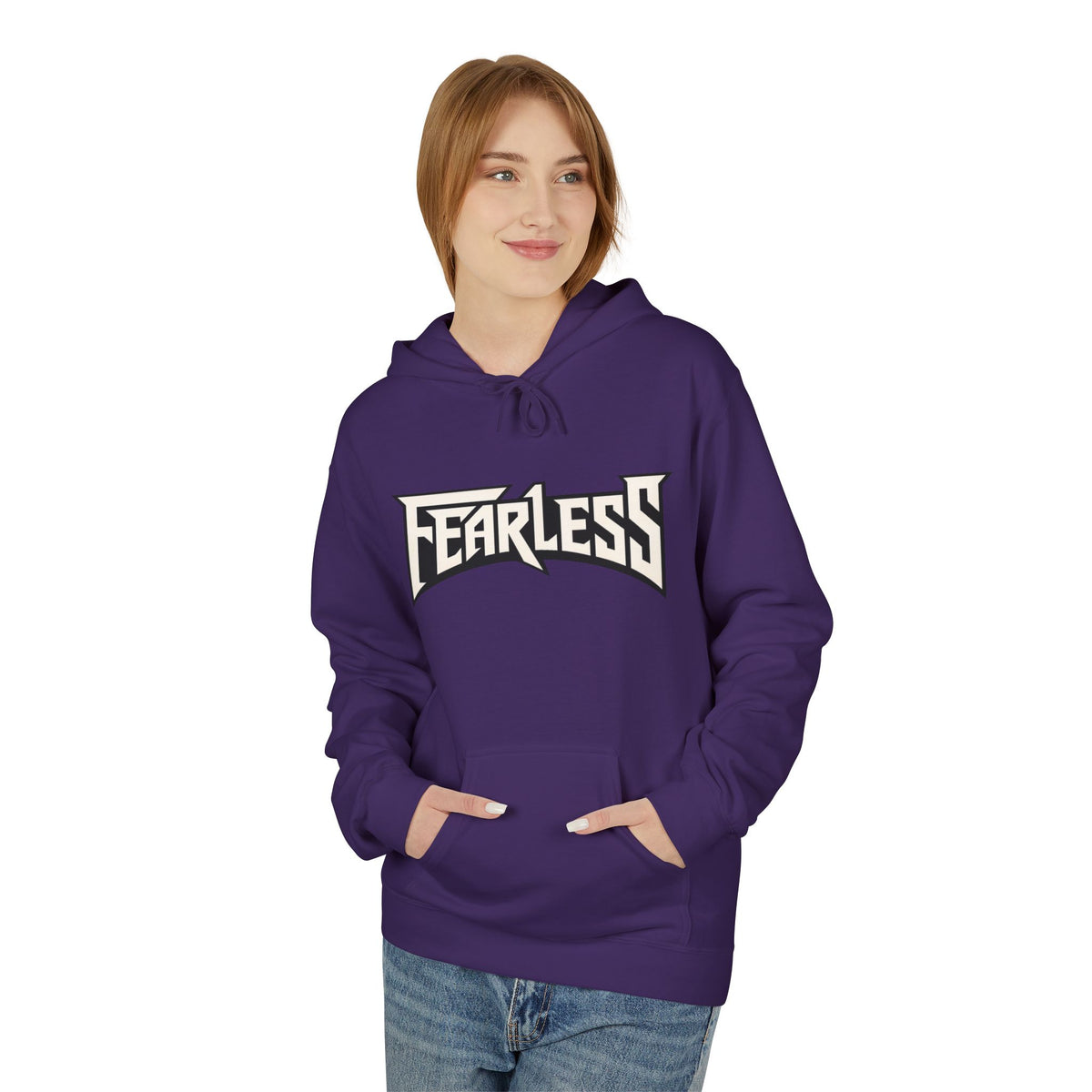 Fearless Graphic Hoodie — Bold Retro Logo Pullover