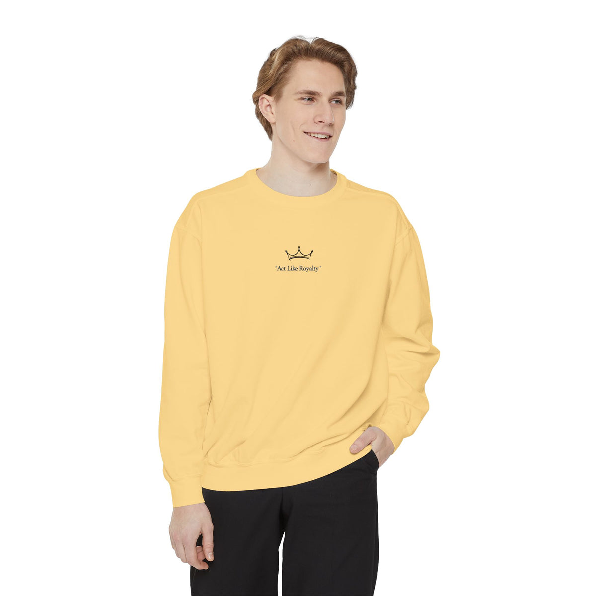 Minimal Sailboat Crewneck Sweatshirt — 'Sail the Sea' Graphic