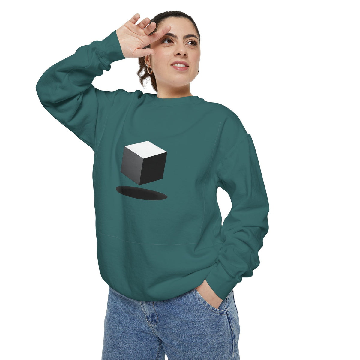 Minimalist Book Logo Sweatshirt — Reading Club Graphic Crewneck