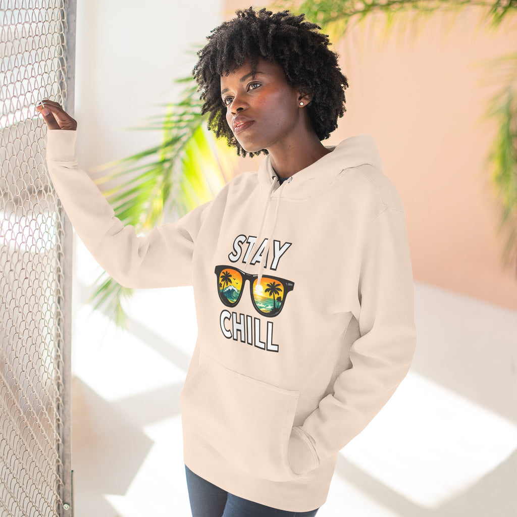 Stay Chill Sunglasses Hoodie — Casual Beach Vibe Pullover