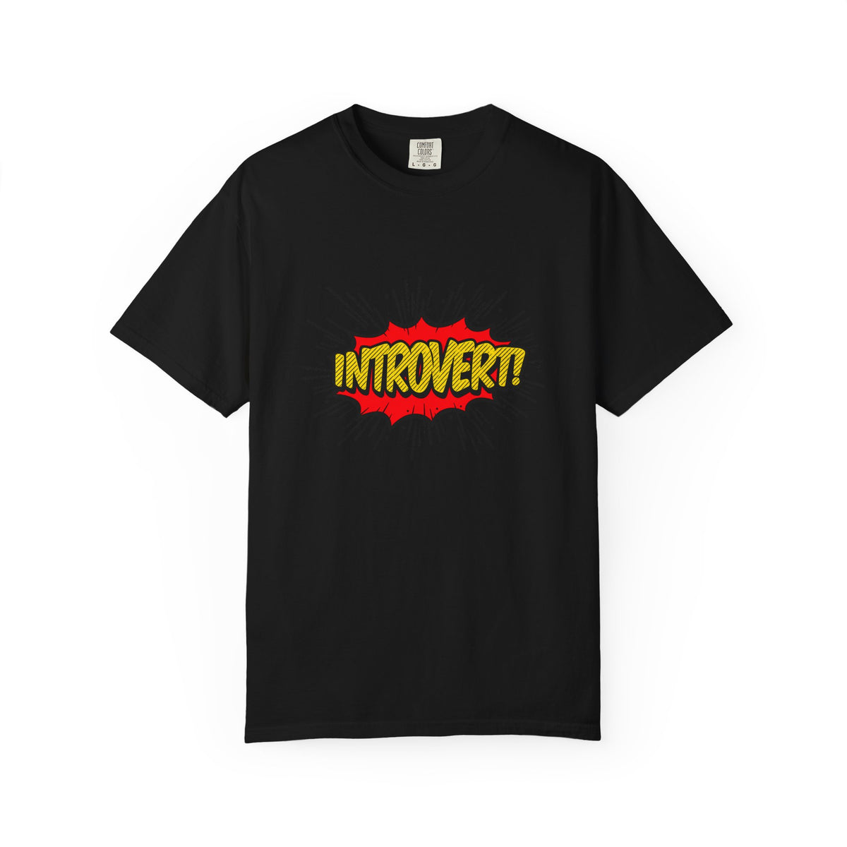 Introvert Comic Pop T-Shirt — Graphic "INTROVERT!" Tee