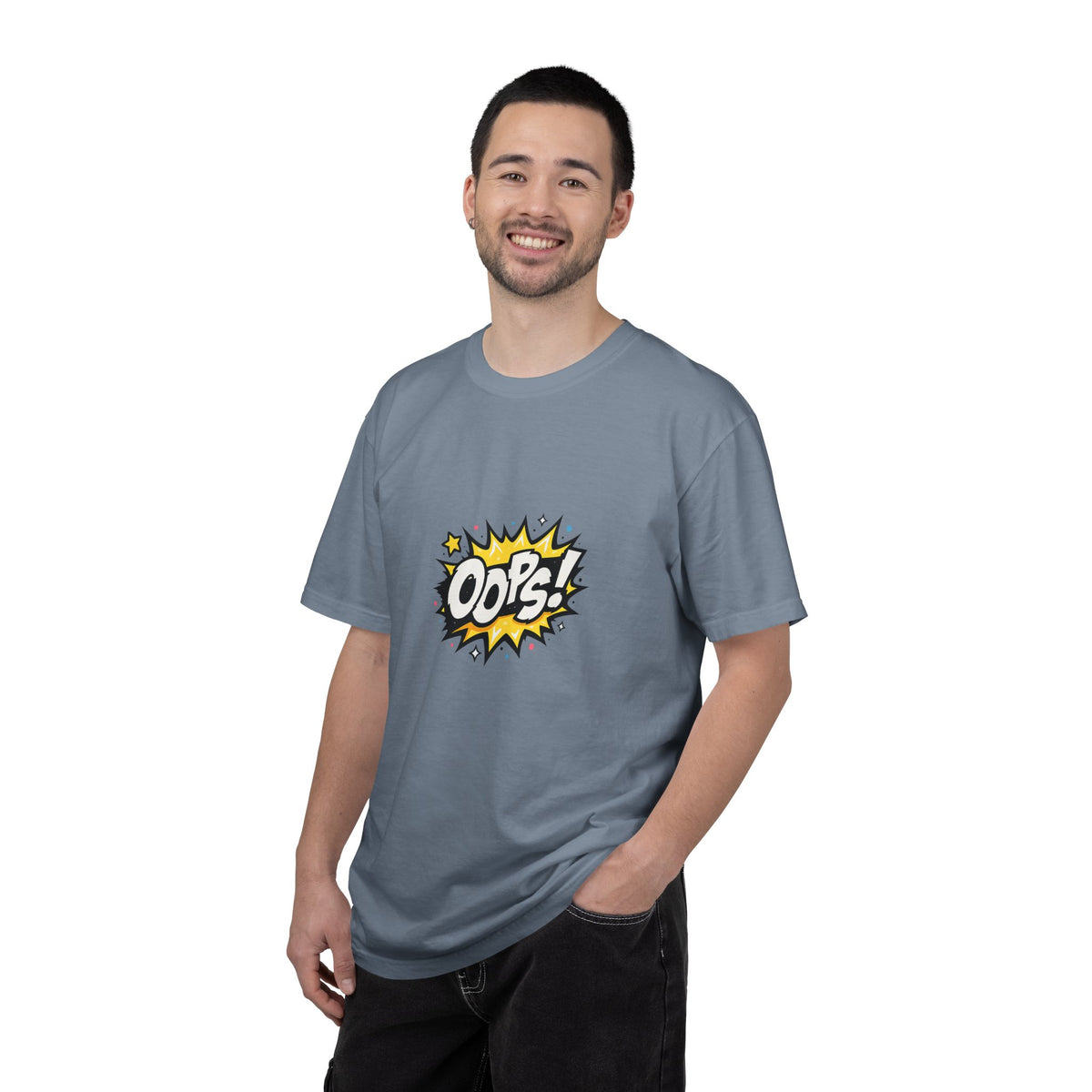 Oops! Comic Graphic T-Shirt — Retro Pop Art Tee