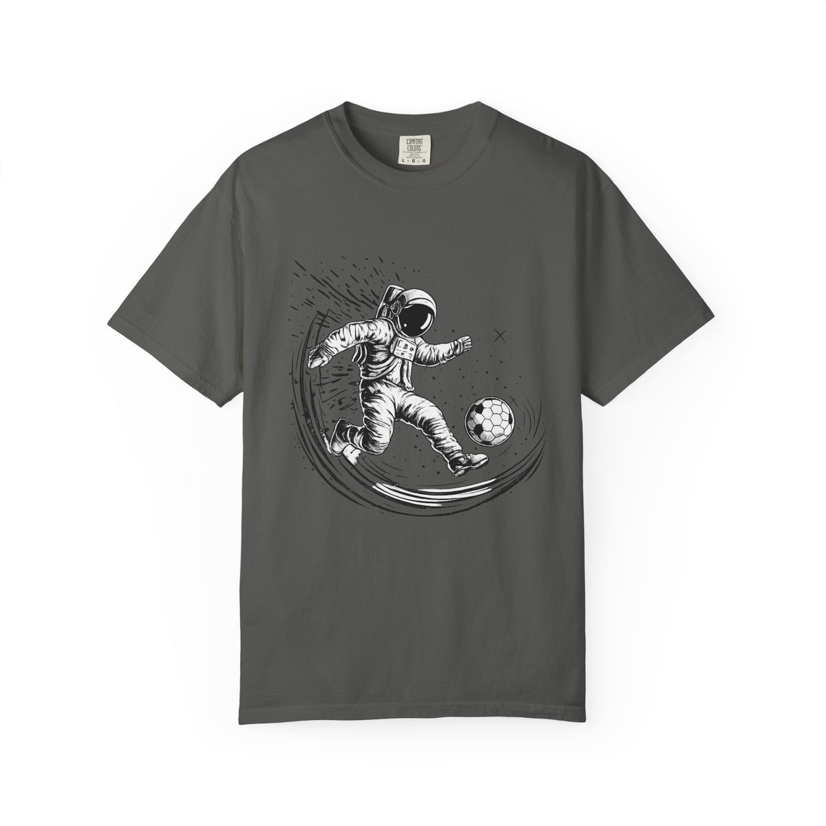 Astronaut Soccer T-Shirt — Space Football Graphic Tee