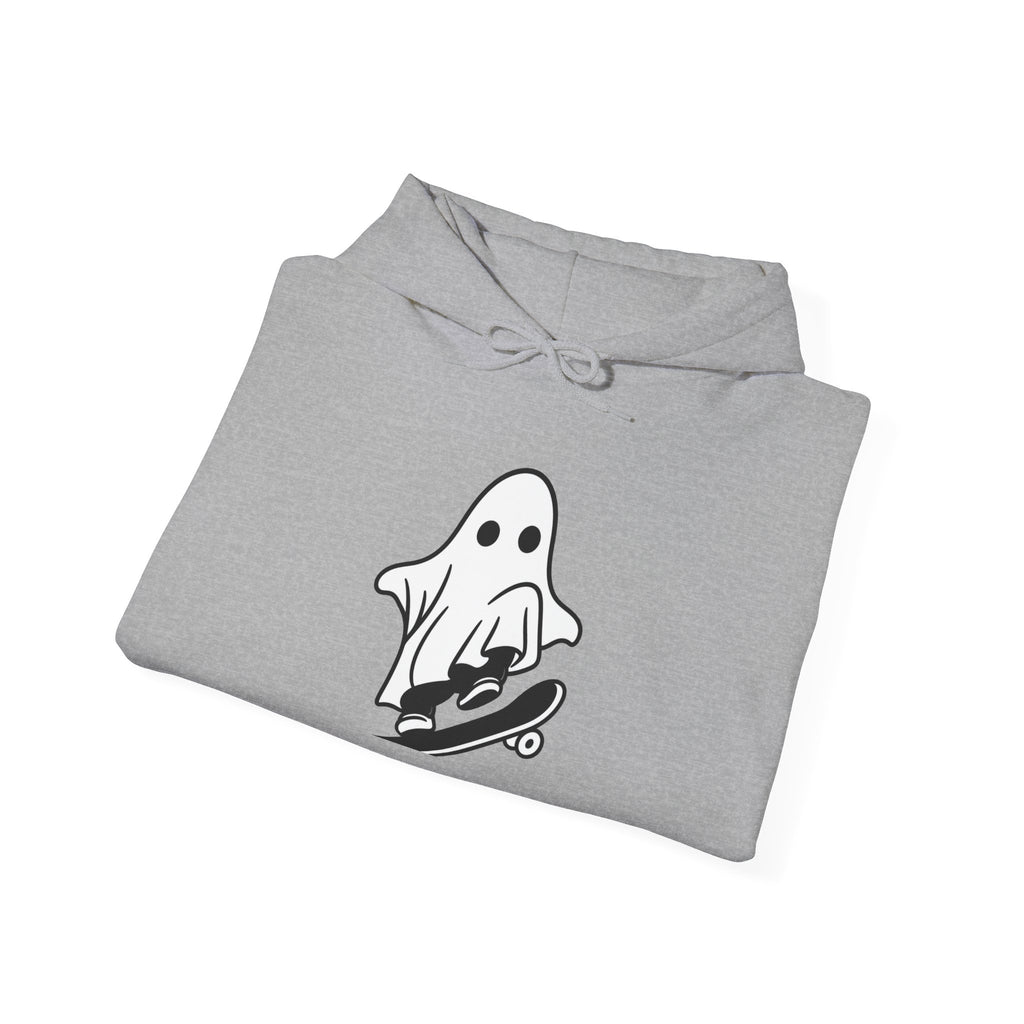 Ghost Skateboard Hoodie — Cute Skateboarding Ghost Graphic Sweatshirt