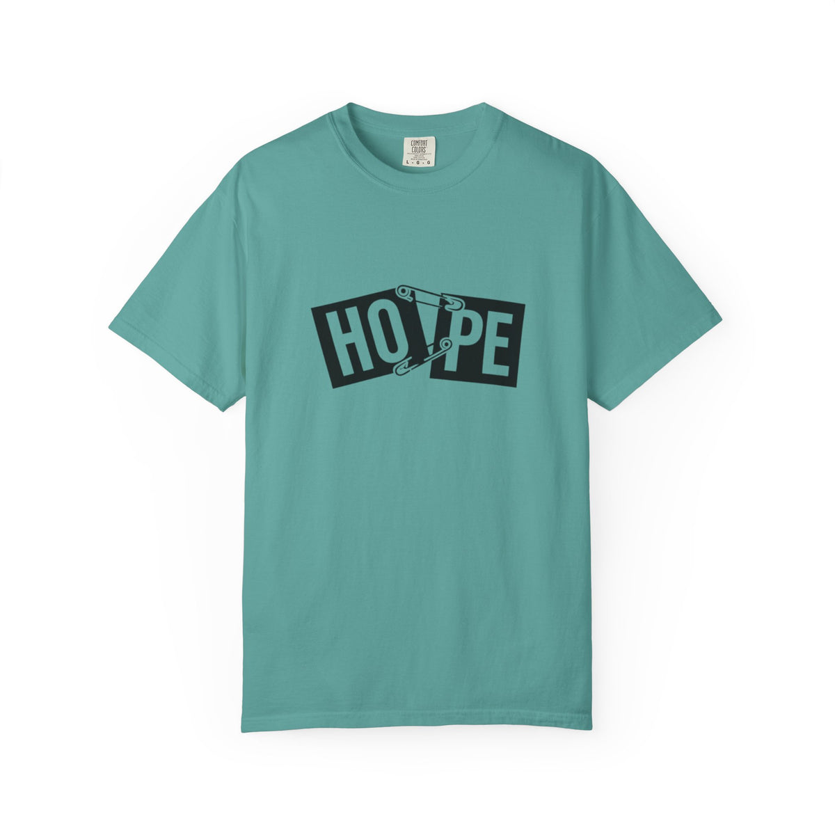 Hope Safety Pin T-Shirt — Graphic 'HOPE' Design