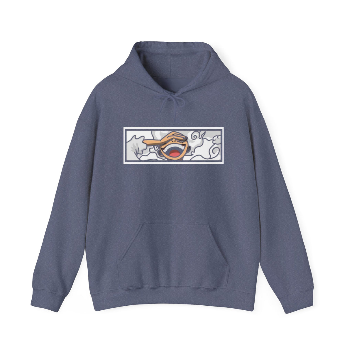 Laughing Mouth Graphic Hoodie — Anime Smile Streetwear Hoodie