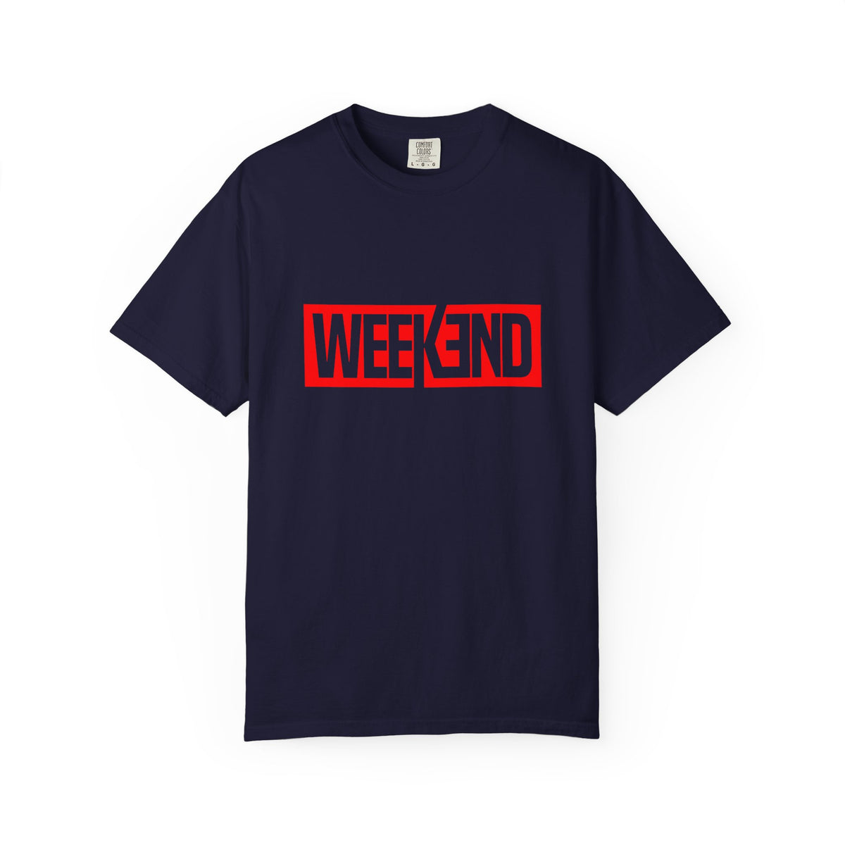 Weekend Box Logo T-Shirt — Retro Red Graphic Tee