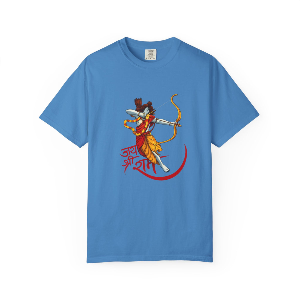 Ram Archer T-Shirt with ‘Jai Shri Ram’ Hindi Script — Hindu Festival & Devotional Tee