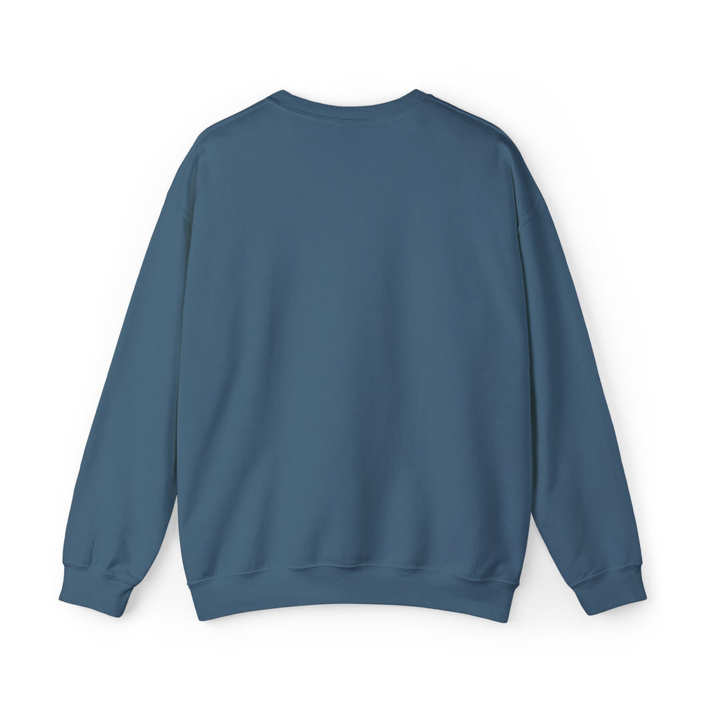 Live In The Moment Crewneck Sweatshirt — Minimal Clock Graphic Embroidered