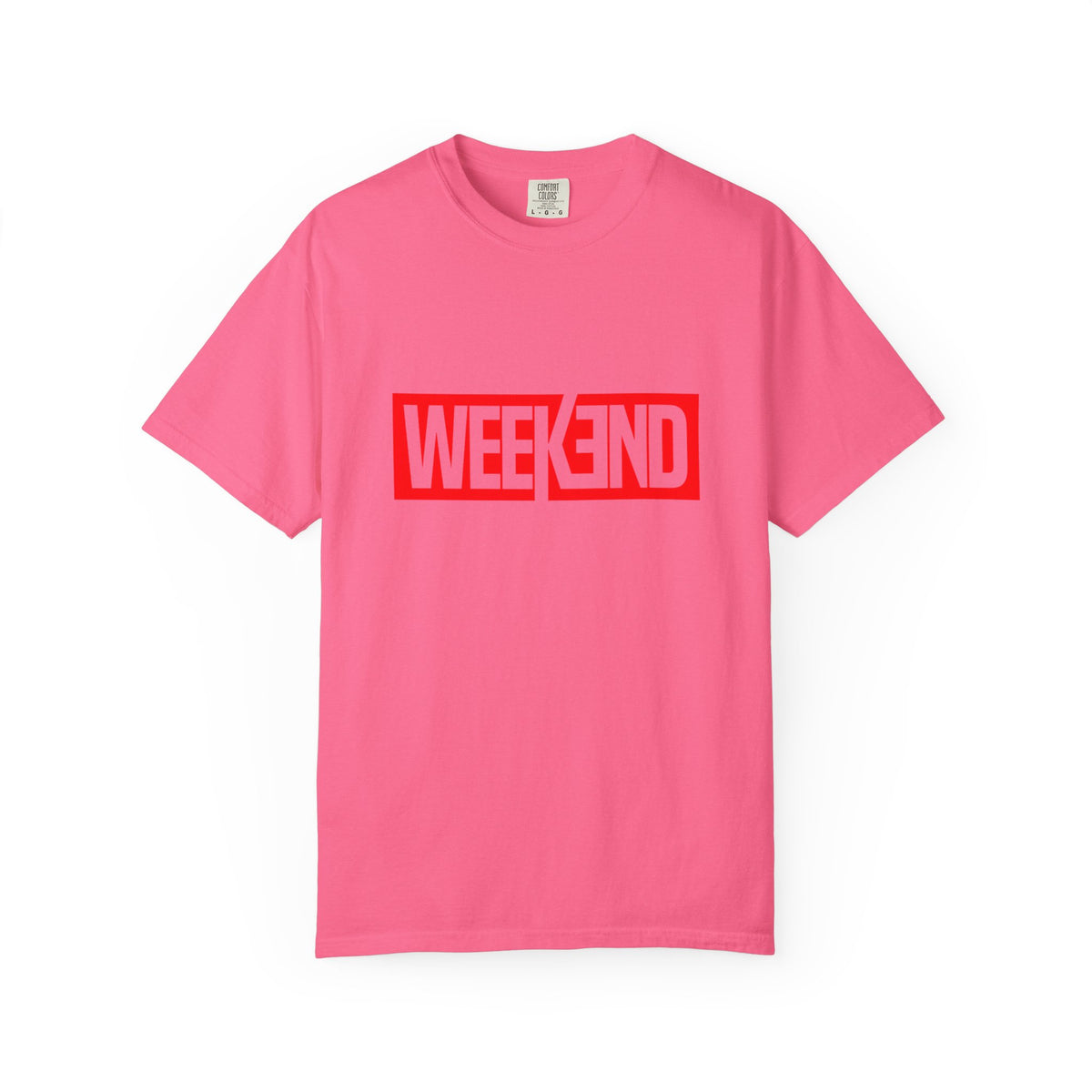 Weekend Box Logo T-Shirt — Retro Red Graphic Tee