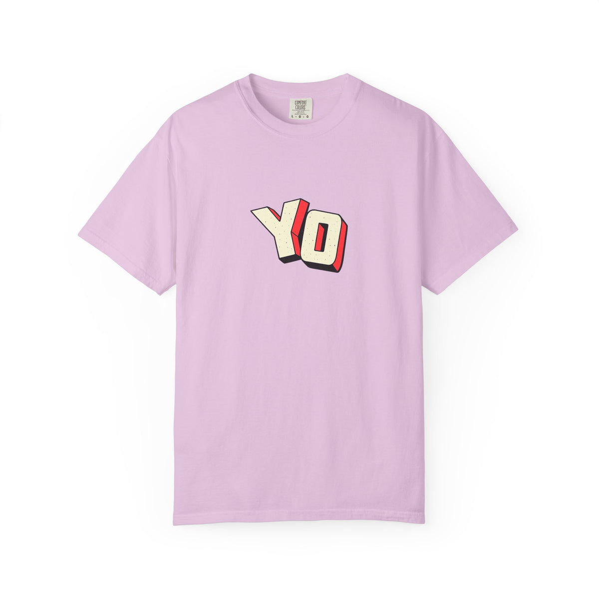 Yo Graphic T-Shirt — Retro 3D Lettering Tee