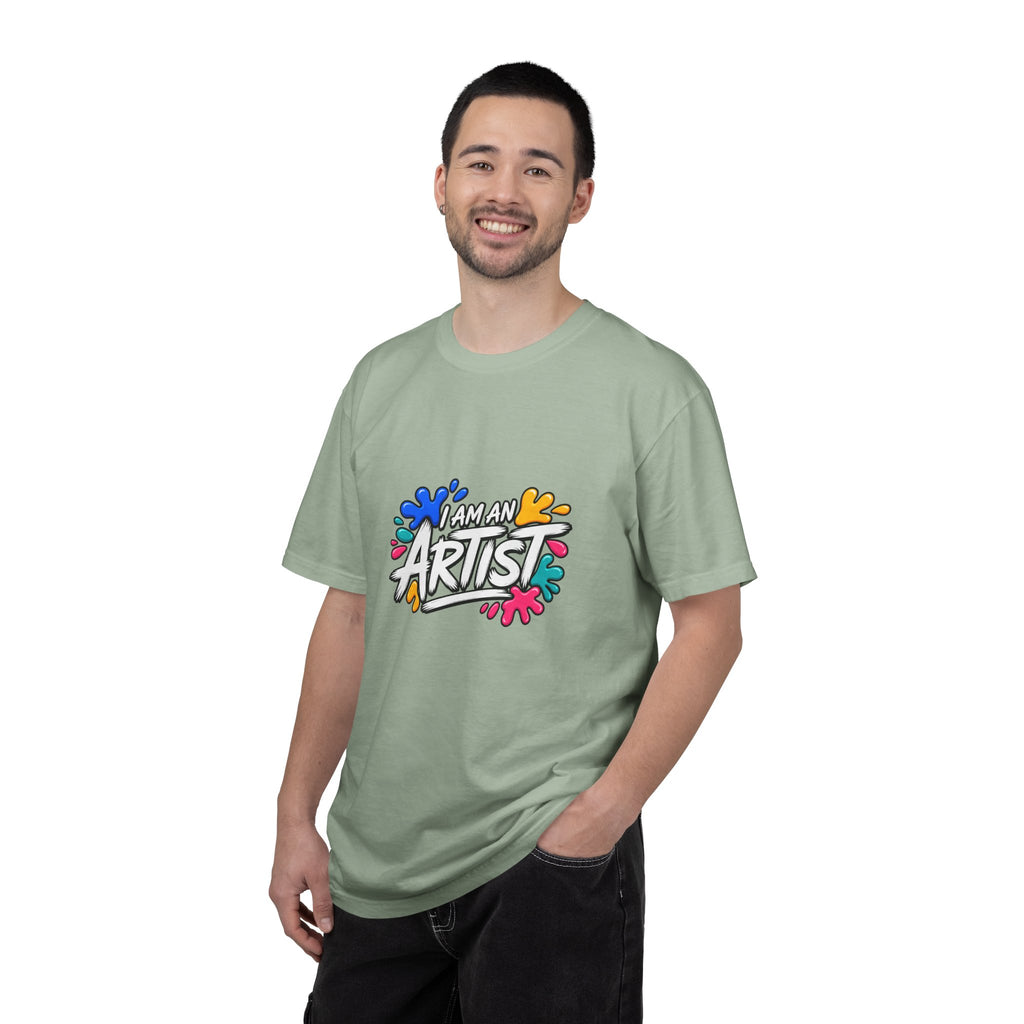 Artist T‑Shirt — "Human Artist" Colorful Paint Splash Graphic Tee
