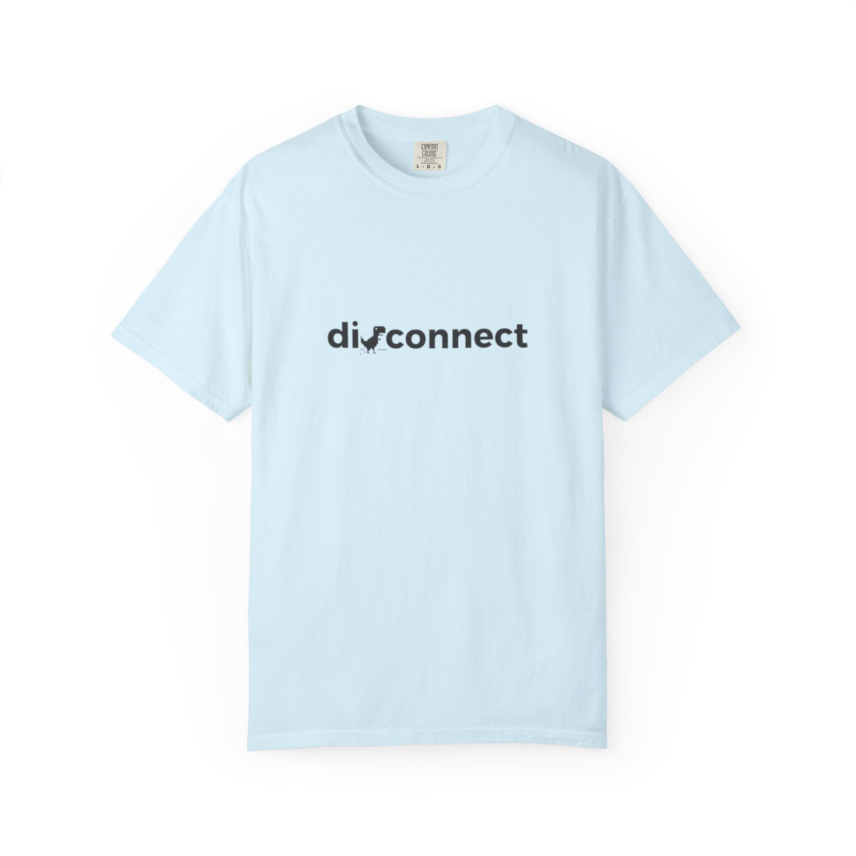 Disconnect Graphic T-Shirt — Minimalist Tech Logo Tee