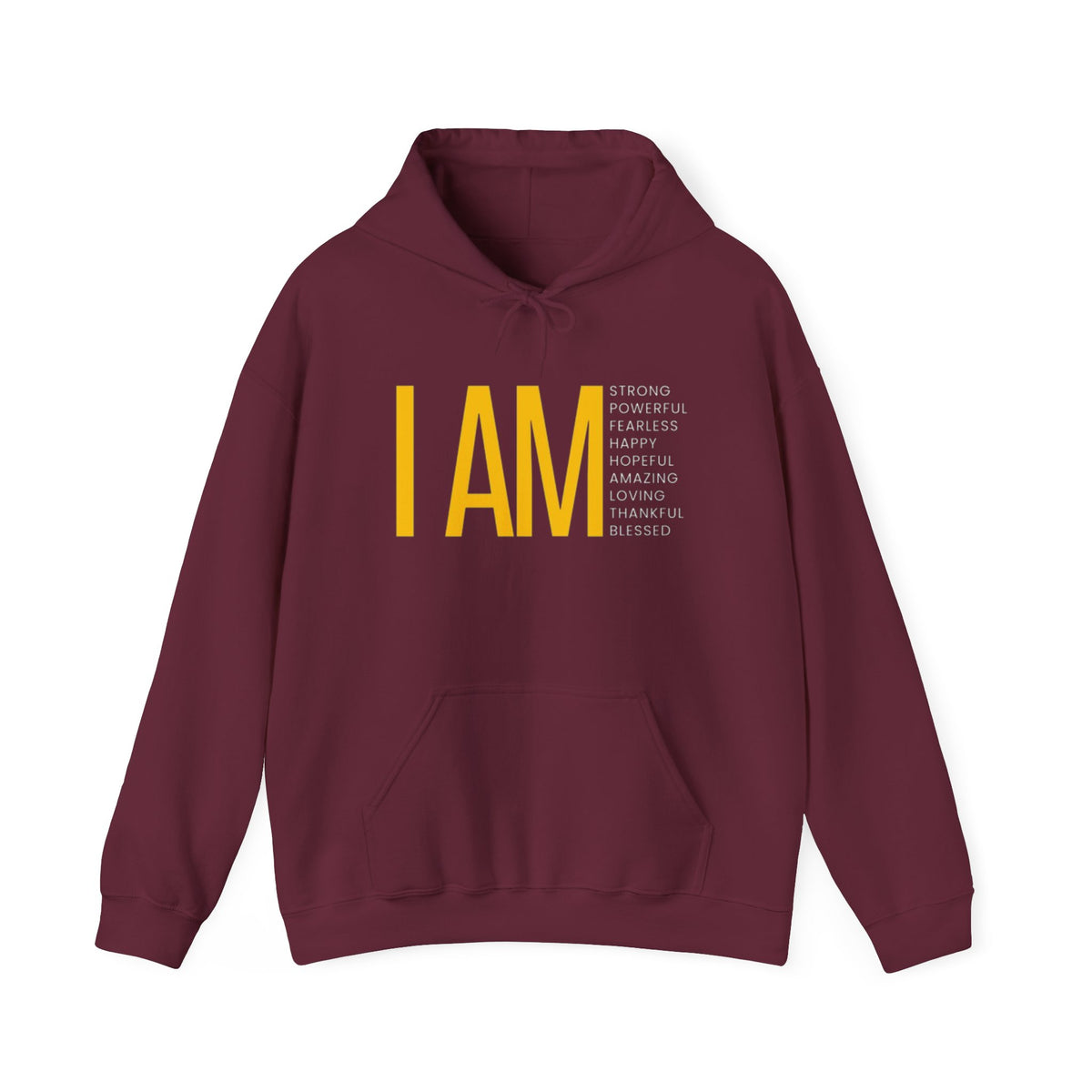 I AM Affirmation Hoodie — Inspirational Self-Love Sweatshirt