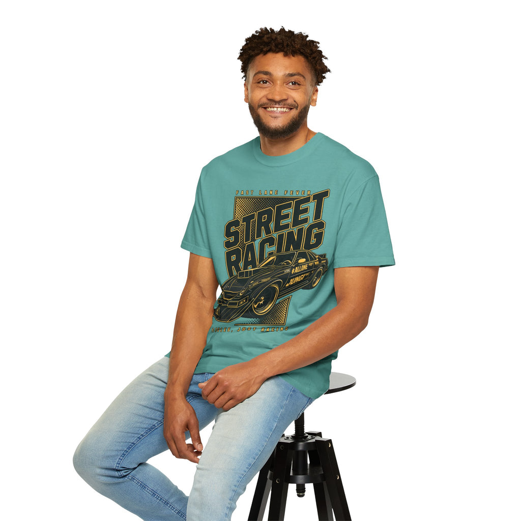 Street Racing Car T-Shirt — Retro Drift Racing Graphic Tee