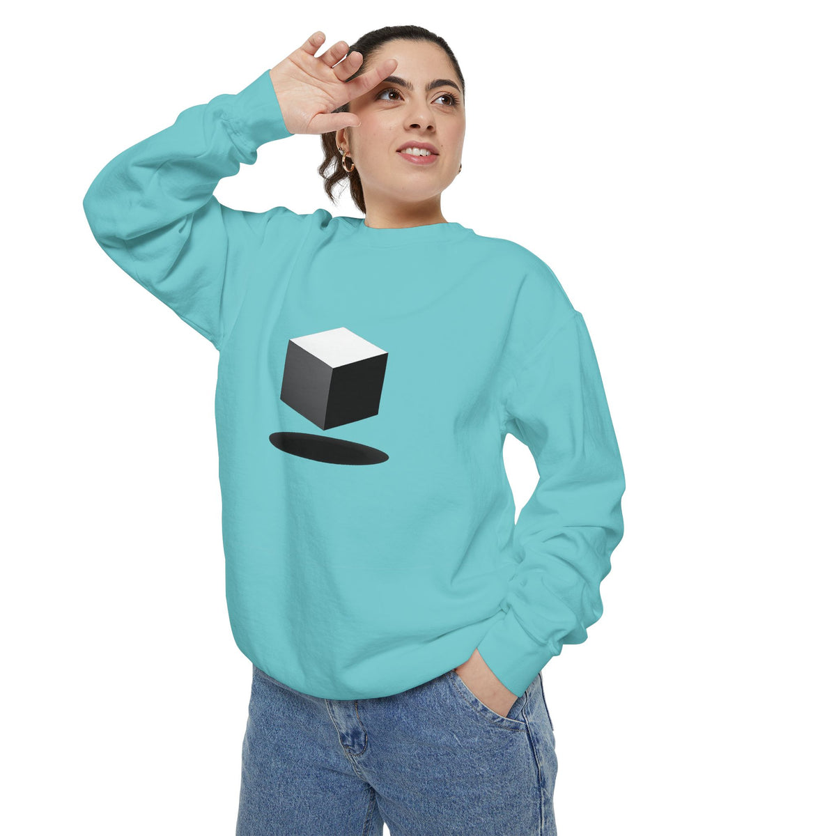 Minimalist Book Logo Sweatshirt — Reading Club Graphic Crewneck
