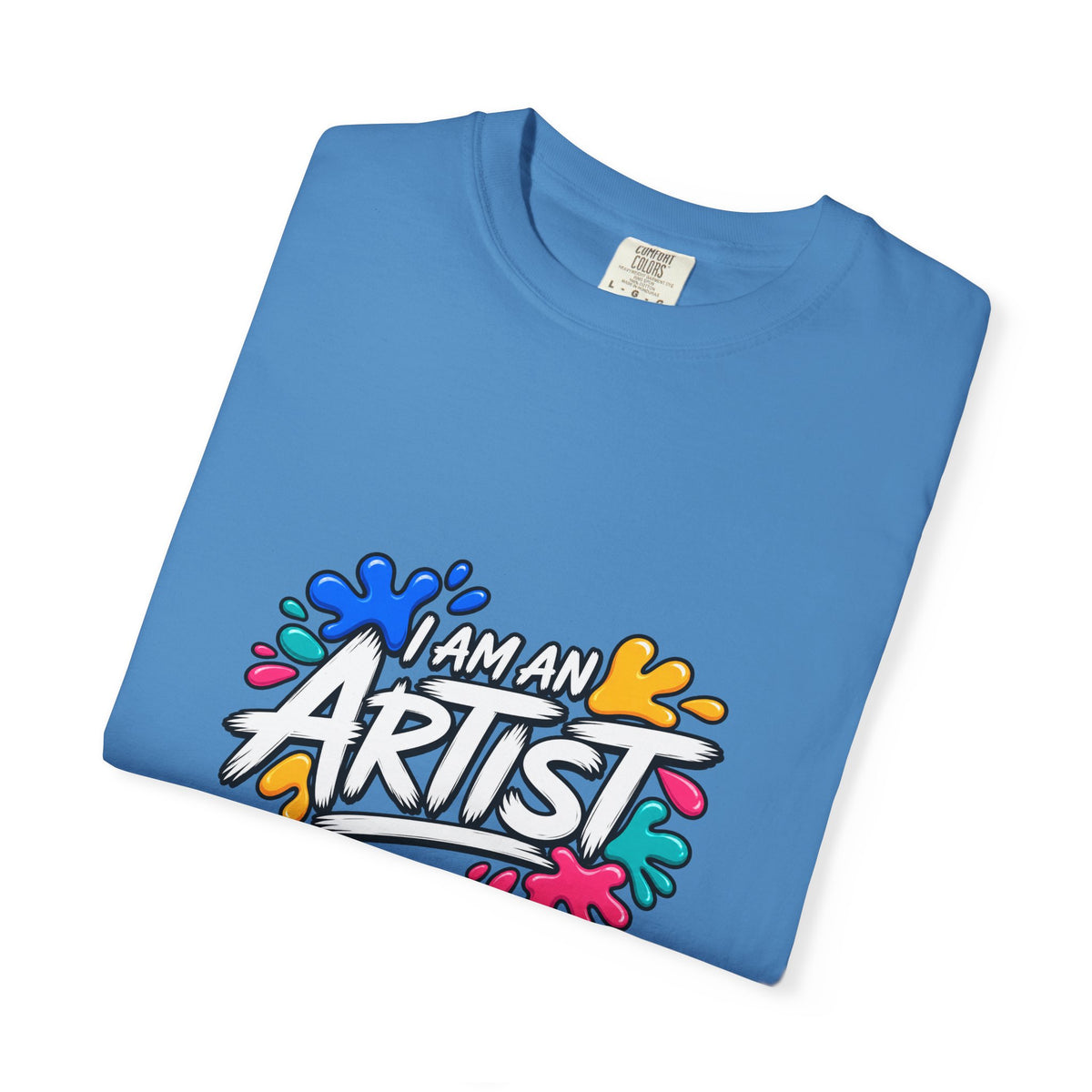Artist T‑Shirt — "Human Artist" Colorful Paint Splash Graphic Tee