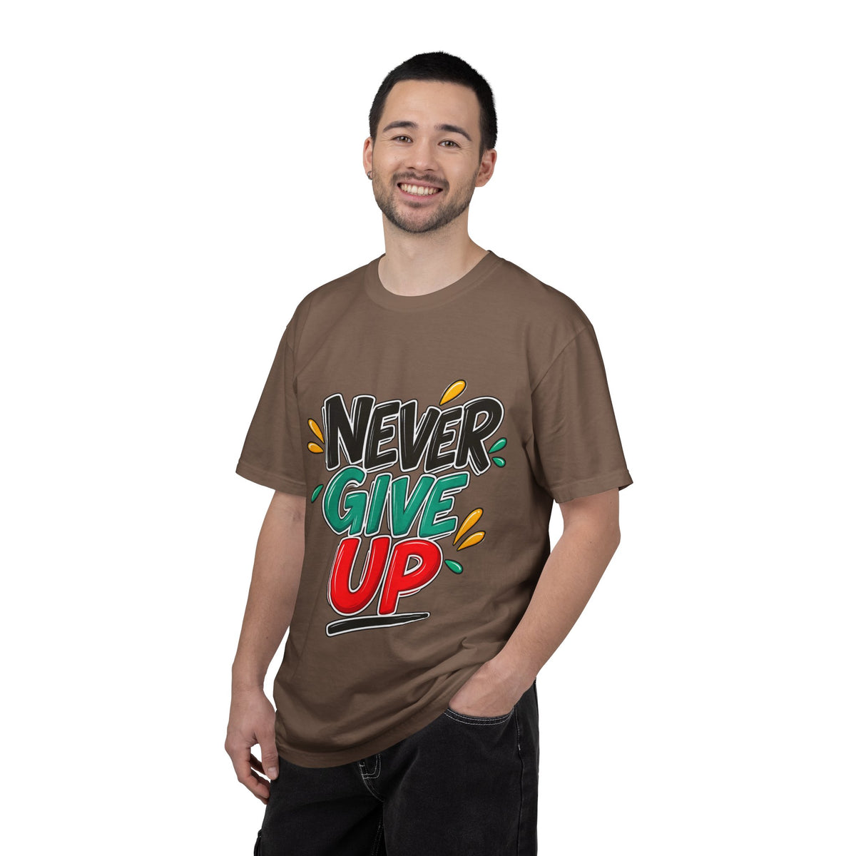 Never Give Up T-Shirt — Motivational Graphic Tee
