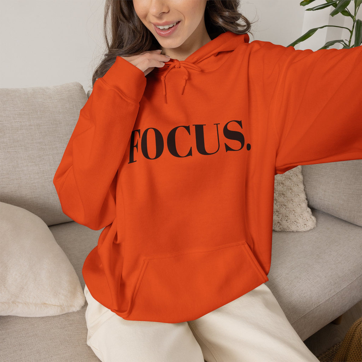 FOCUS. Hoodie — Minimal Motivational Pullover